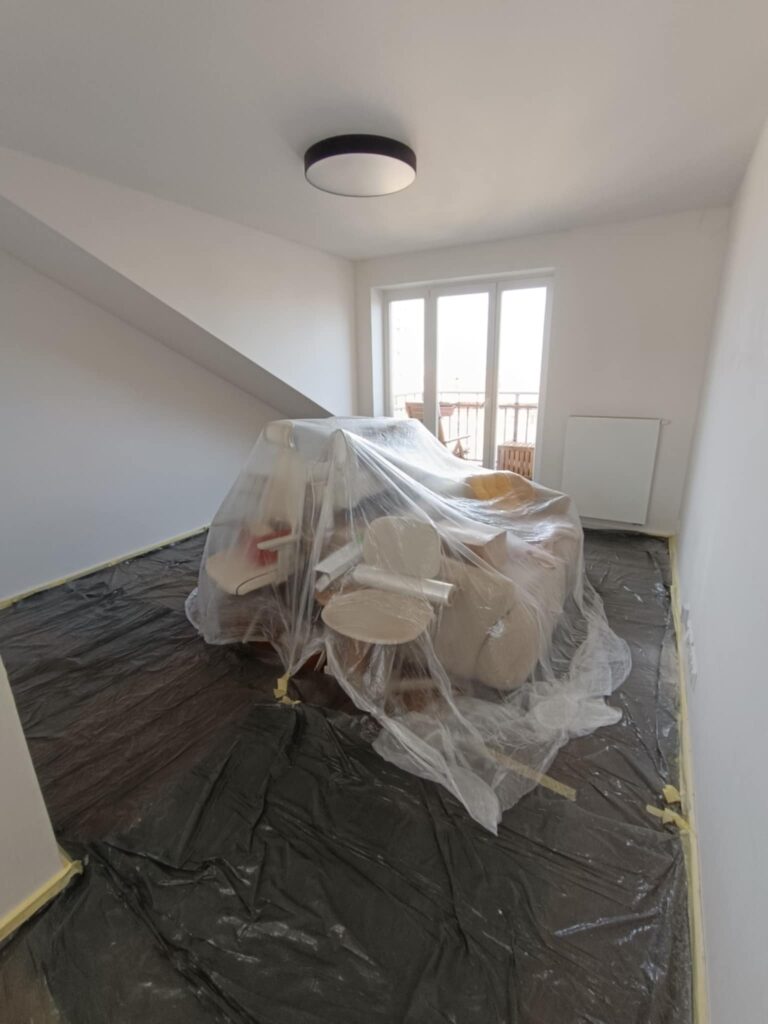 Výmalba pokoje, malování pokoje